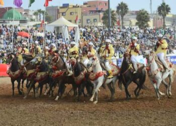 فعاليات موسم مولاي عبد الله أمغار .. حضور جماهيري قياسي يتمتع بفن التبوريدا