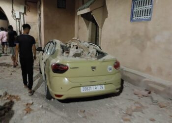 آثار الدمار الذي خلف الزلزال بالمدينة الحمراء / المغرب / صور