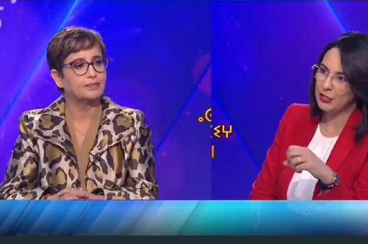 الأستاذة أمينة بن الشيخ في ضيافة القناة الأولى للحديث عن أول يوم وطني للأمازيغية