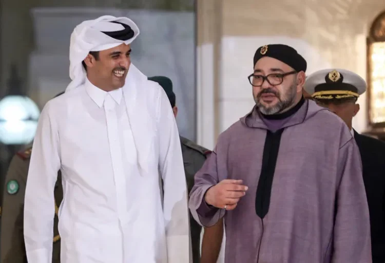 العاهل المغربي . .  يعبر عن  سعادته بحلول ذكرى تولي أميردولة قطر مقاليد الحكم 