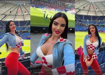 نجمة مونديال “قطر 2024” الجذابة.. إيفانا تظهر في مدرجات “يورو 2024” 