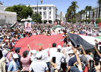 مسيرة مغربية كبرى بالرياط: ضد الاغتيال السياسي و مع التضامن الفلسطيني /   صور