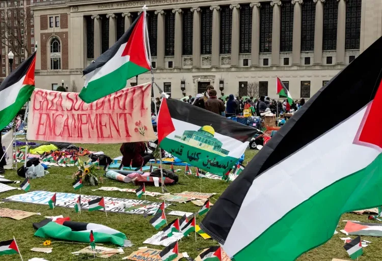 فلسطين ..  تقيل  رئيسة جامعة كولومبيا الأمريكية 
