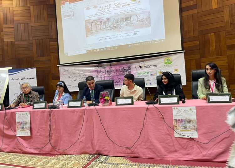           الملتقى الدولي لفناني القصبة .. علياء العزي “الفن ولغة الحوار: بناء جسور التعايش في المجتمعات المعاصرة”