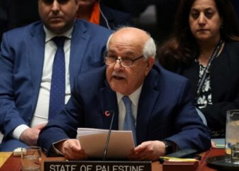 سفير فلسطين ينفجر بالبكاء في مجلس الأمن أثناء حديثه عن معاناة غزة  