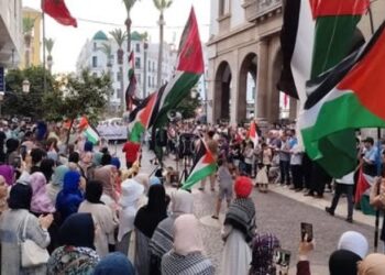 تطوان تندد بالعدوان على غزة وإيران 