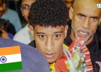 مشاهد هسيرية للجماهير الهندية لحظة استقبال اللاعب المغربي حميد أحداد