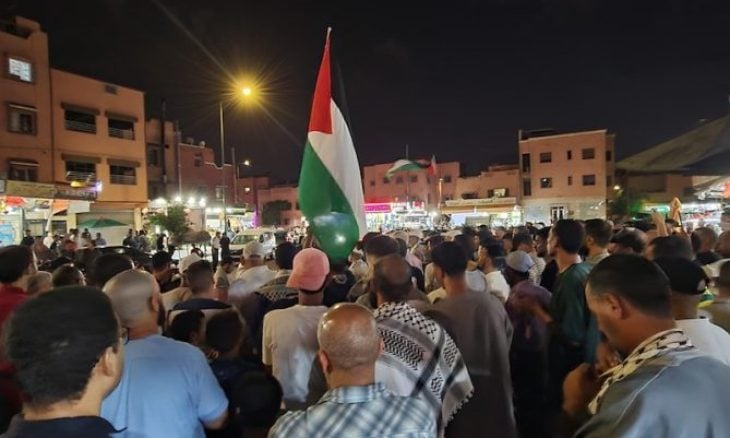 آلاف المغاربة يتظاهرون رفضا للتجويع الإسرائيلي بغزة