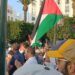 أوقفوا التجويع و التطبيع ايها الصهاينة.. شعارات قوية أمام البرلمان المغربي  تضامنا مع الفلسطينيين