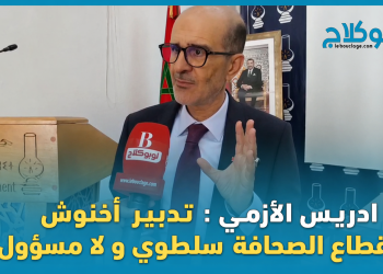 ادريس الأزمي : تدبير  أخنوش  لقطاع الصحافة  سلطوي و لا مسؤول 