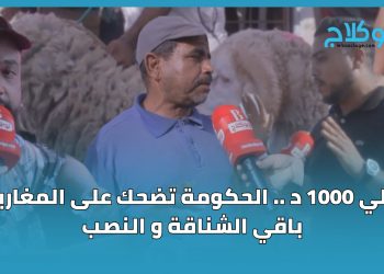 حاولي 1000 د .. الحكومة تضحك على المغاربة .. باقي الشناقة و النصب
