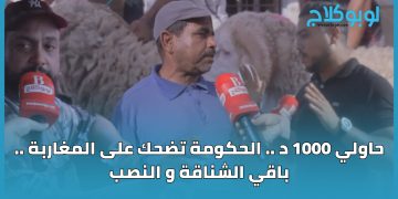 حاولي 1000 د .. الحكومة تضحك على المغاربة .. باقي الشناقة و النصب