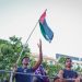 لامين يامال يرفع علم فلسطين في احتفالات برشلونة بالدوري الإسباني
