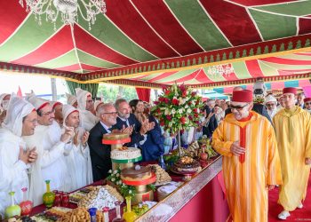 الملك محمد السادس يترأس حفل استقبال رسمي بالمضيق احتفاء بعيد العرش بحضور الأمراء وكبار المسؤولين