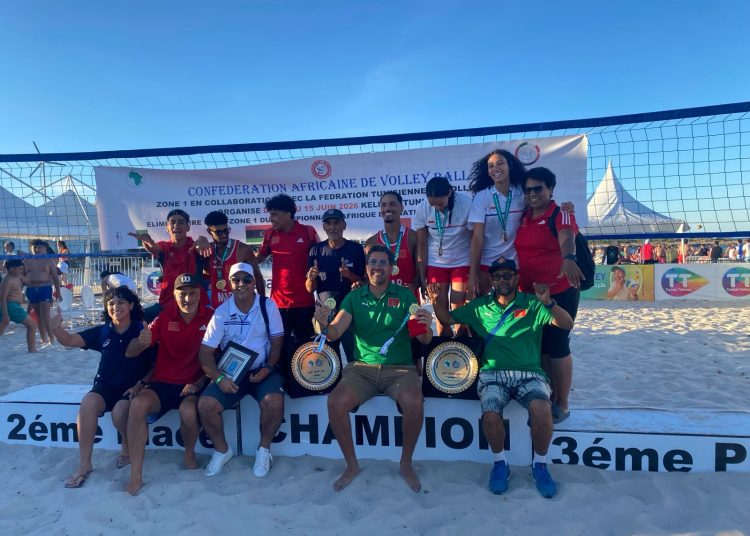 المغرب بطلاً لإفريقيا للكرة الطائرة الشاطئية ويتأهل لأولمبياد لوس أنجلوس 2028